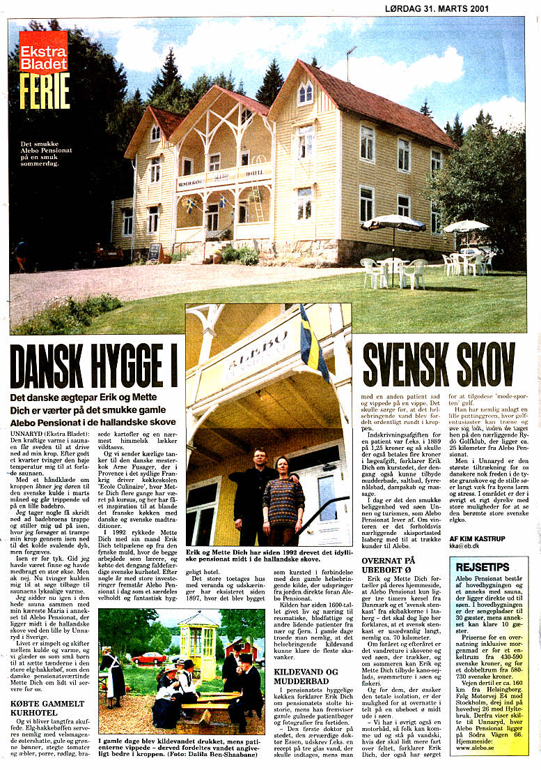 Artikel i Ekstrabladet 31. mars 2001
