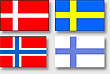 4 countries of Scandinavia